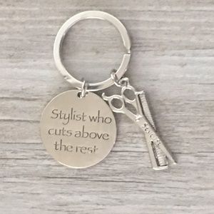 Hairdresser Jewelry, Hair Stylist Charm Key chain